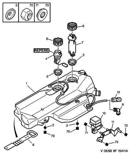 CITROËN 1455 05 - Топливный насос unicars.by