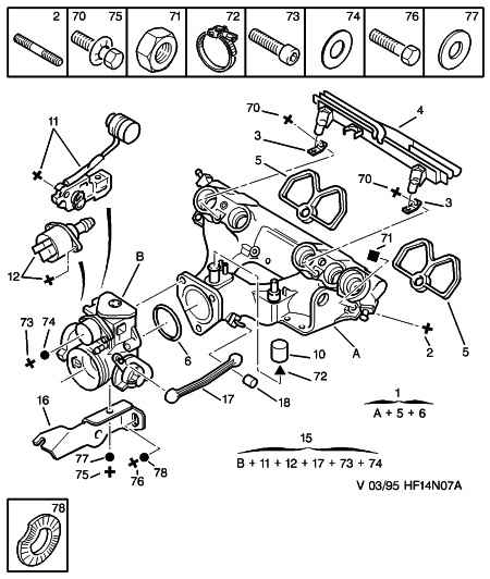 CITROËN/PEUGEOT 1920 N1 - Поворотная заслонка, подвод воздуха unicars.by