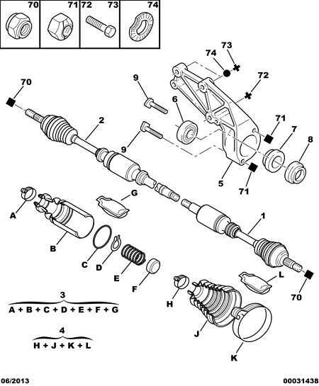 PEUGEOT 3273 05 - Приводной вал unicars.by