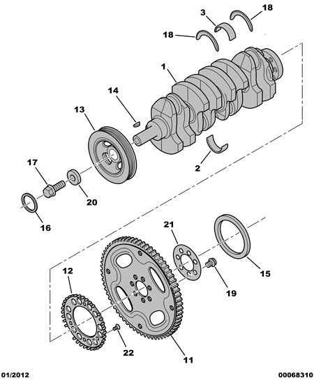 PEUGEOT (DF-PSA) 0127 52 - Уплотняющее кольцо, коленчатый вал unicars.by