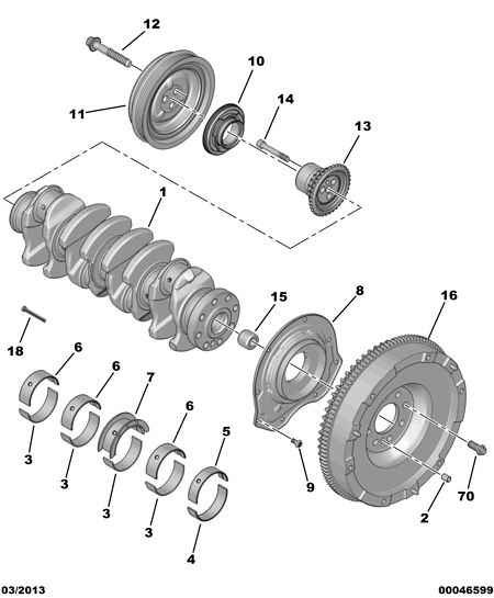 CITROËN 0513 C6 - ENGINE TIMING PINION unicars.by