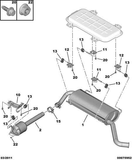 PEUGEOT (DF-PSA) 1732 40 - Гайка, выпускной коллектор unicars.by