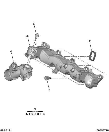 PEUGEOT 0348.T1 - Прокладка, впускной коллектор unicars.by