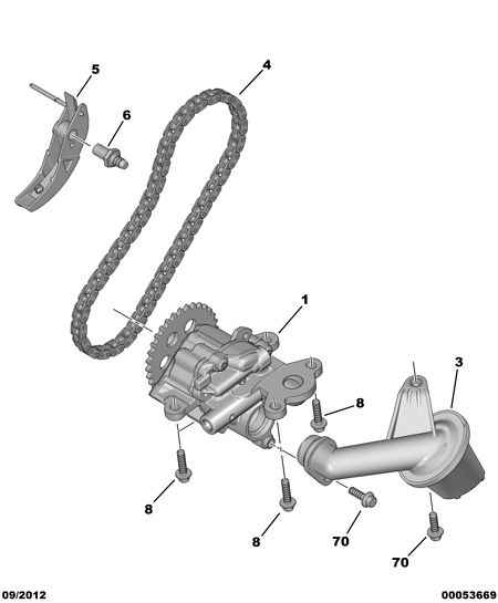 CITROËN/PEUGEOT 1033 16 - OIL PUMP CHAIN TENSIONER unicars.by