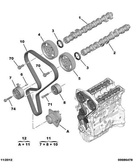 PEUGEOT (DF-PSA) 0829 C7 - Натяжной ролик, зубчатый ремень ГРМ unicars.by