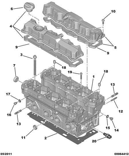 CITROËN 0209.1E - Прокладка, головка цилиндра unicars.by