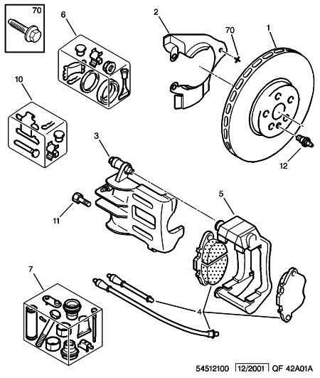 CITROËN 4251 51 - Тормозные колодки, дисковые, комплект unicars.by