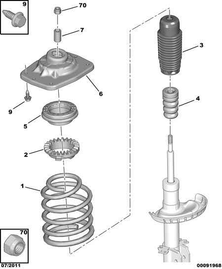 FIAT 5033.A5 - FRONT SUSPENSION REBOUND STOP unicars.by