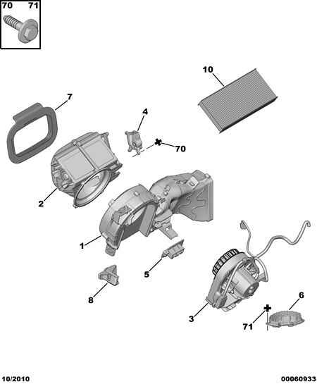 PEUGEOT 6447 YL - Фильтр воздуха в салоне unicars.by