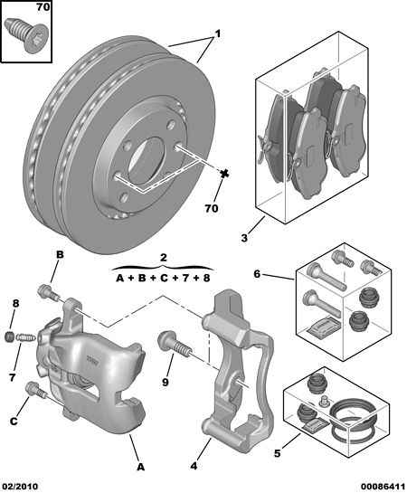 DS 4253.79 - BRAKE PAD KIT FRONT unicars.by