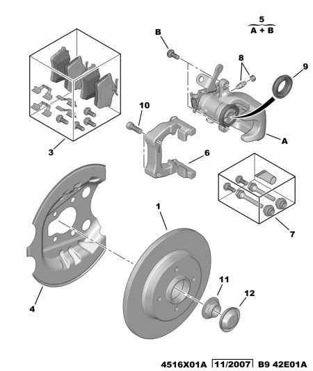 CITROËN 4254-29 - Тормозные колодки, дисковые, комплект unicars.by