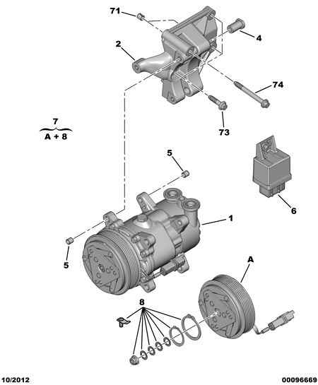 FIAT 6453 QE - Компрессор кондиционера unicars.by