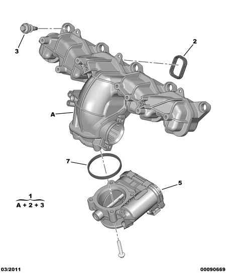 CITROËN/PEUGEOT 96 776 681 80 - Прокладка, впускной коллектор unicars.by