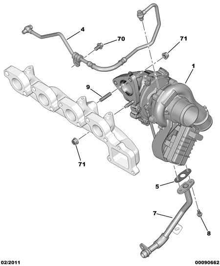 FIAT 98 024 466 80 - Турбина, компрессор unicars.by