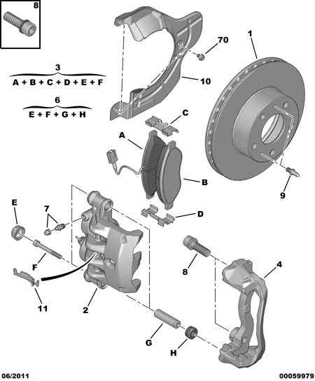 PEUGEOT 4401 J6 - Тормозной суппорт unicars.by