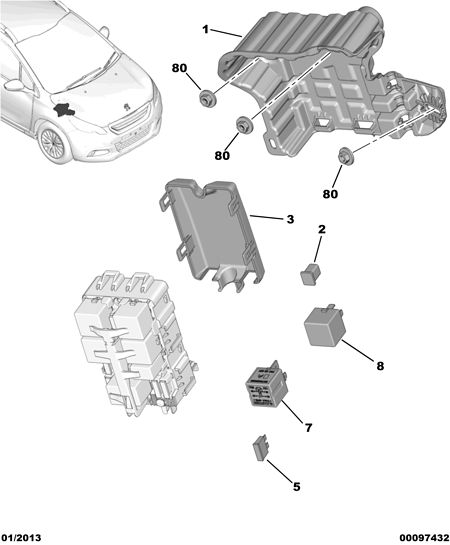 CITROËN 96 730 621 80 - Многофункциональное реле unicars.by