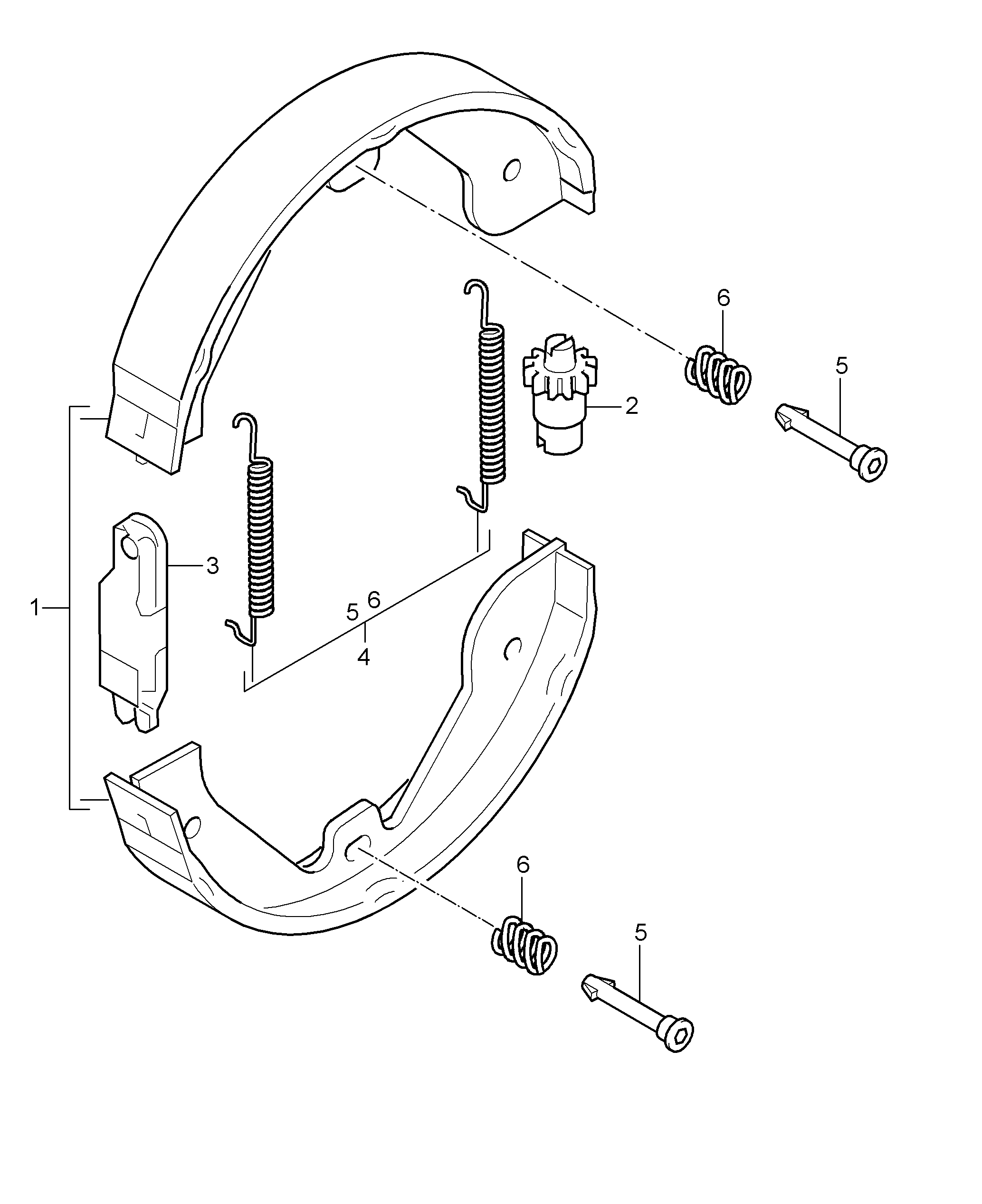 Porsche 955 352 098 00 - Ремкомплект, автоматическое регулирование, тормоза unicars.by