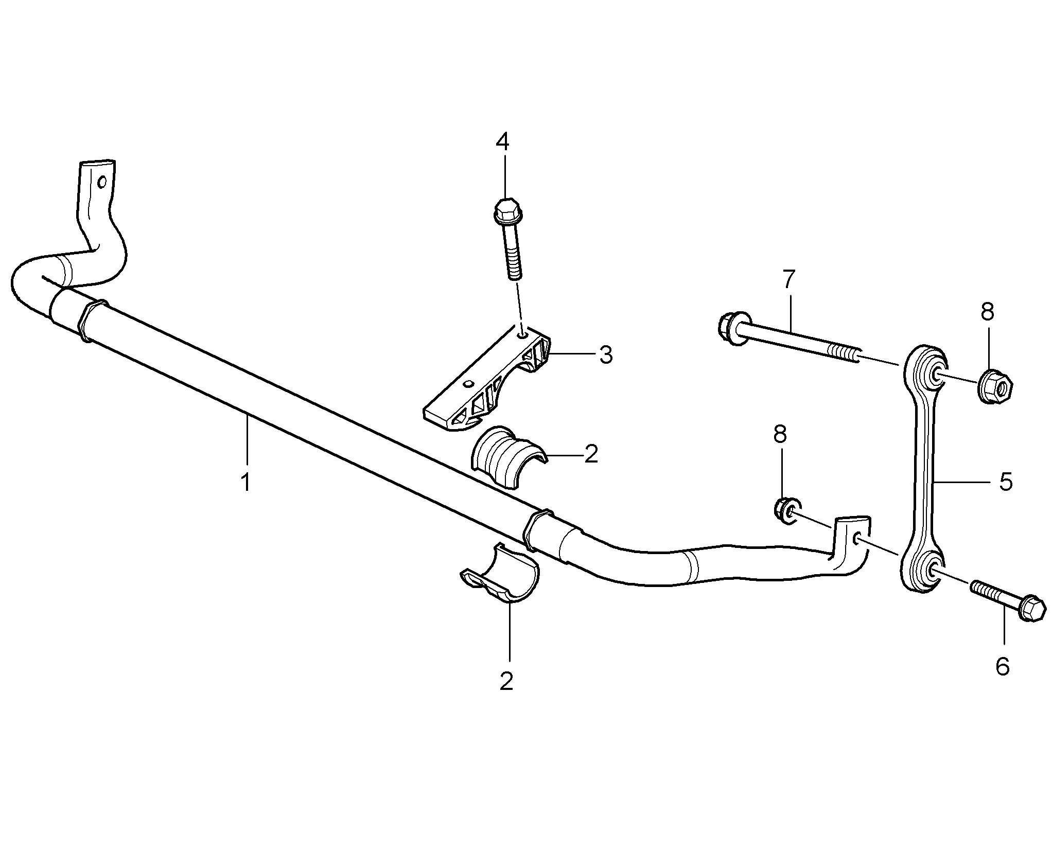 Porsche 955 343 069 00 - Тяга / стойка, стабилизатор unicars.by