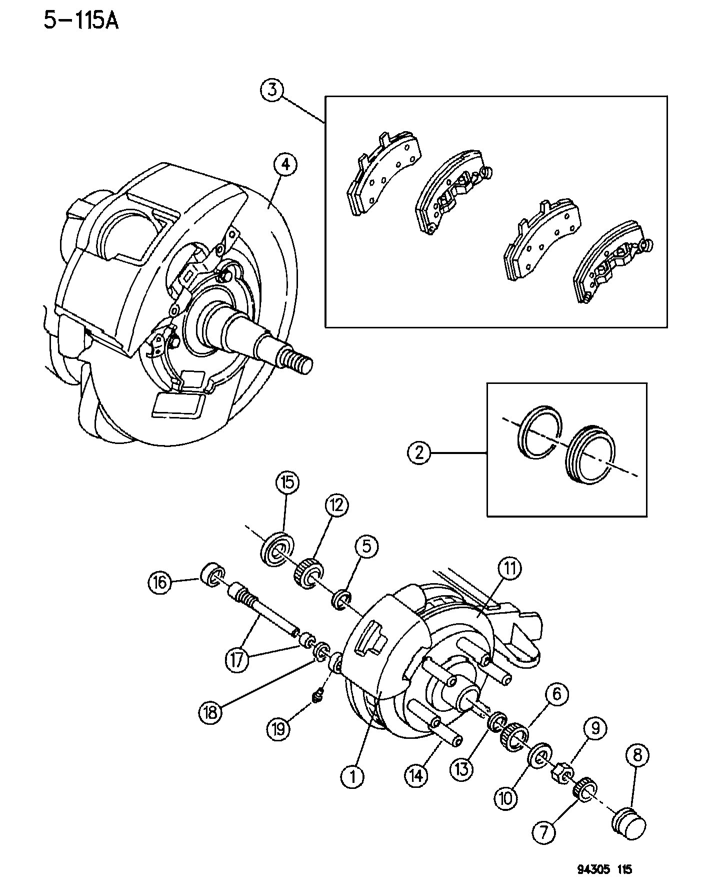 Chrysler 474 6371 - Тормозные колодки, дисковые, комплект unicars.by