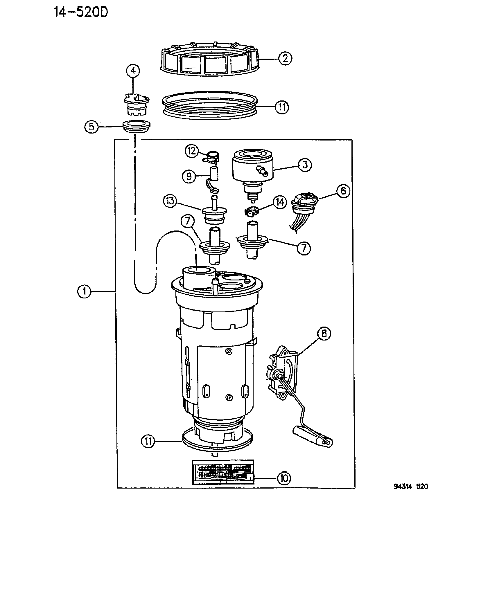 Chrysler 4864 307 - Топливный фильтр unicars.by