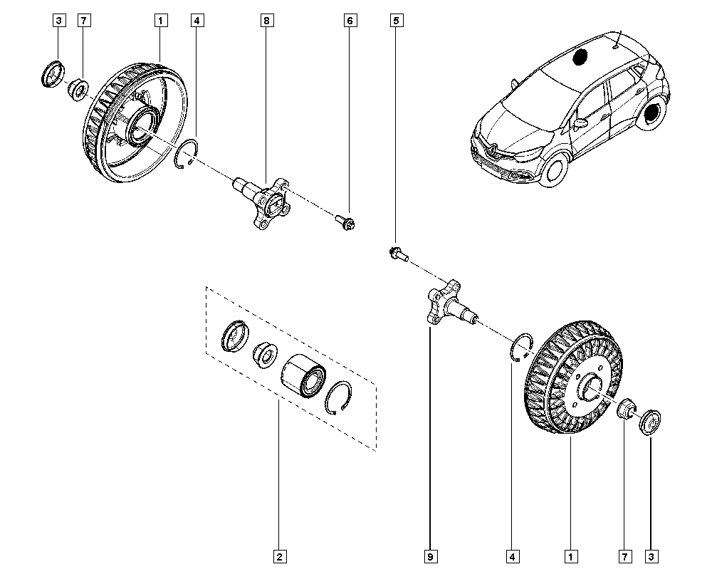 Alfa Romeo 43 21 031 06R - Комплект подшипника ступицы колеса unicars.by