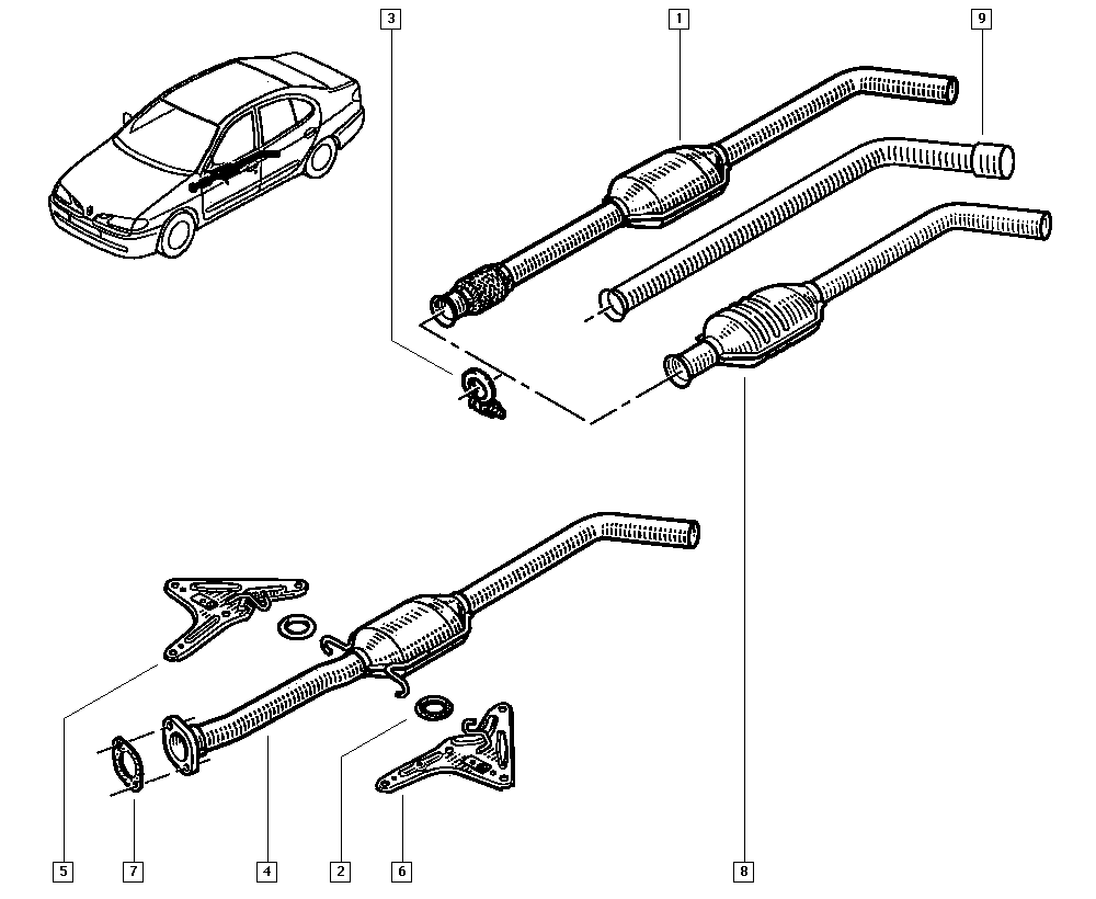 RENAULT 7700774367 - Прокладка, труба выхлопного газа unicars.by