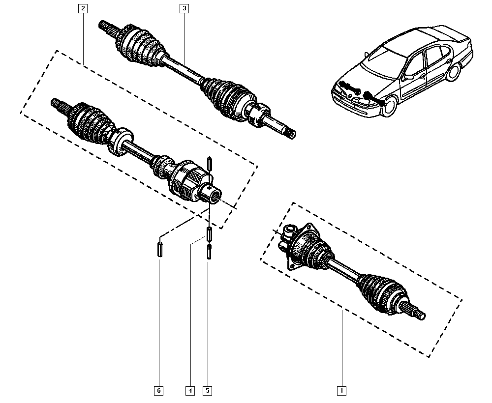 RENAULT 8200168513 - Приводной вал unicars.by