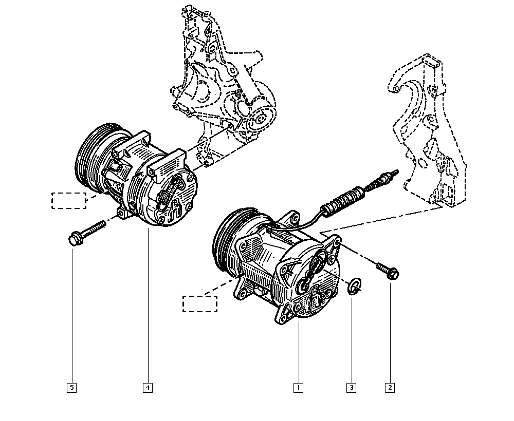 OM 7700103536 - Компрессор кондиционера unicars.by