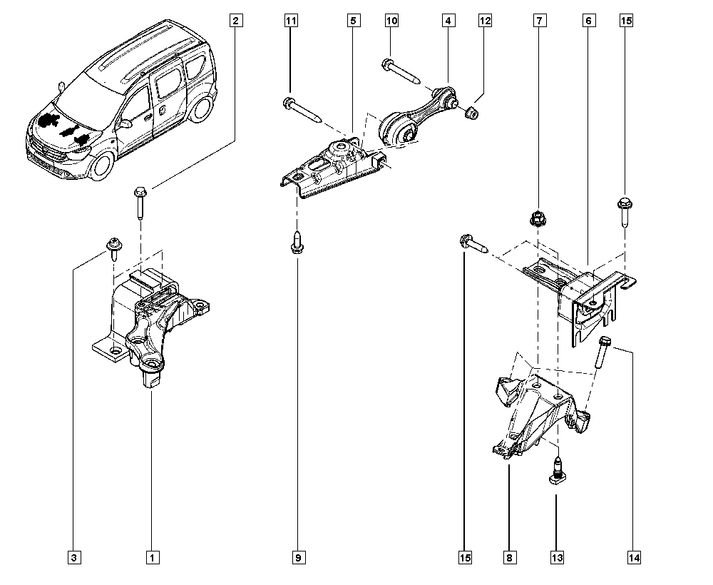 RENAULT 11 22 094 64R - Подушка, опора, подвеска двигателя unicars.by