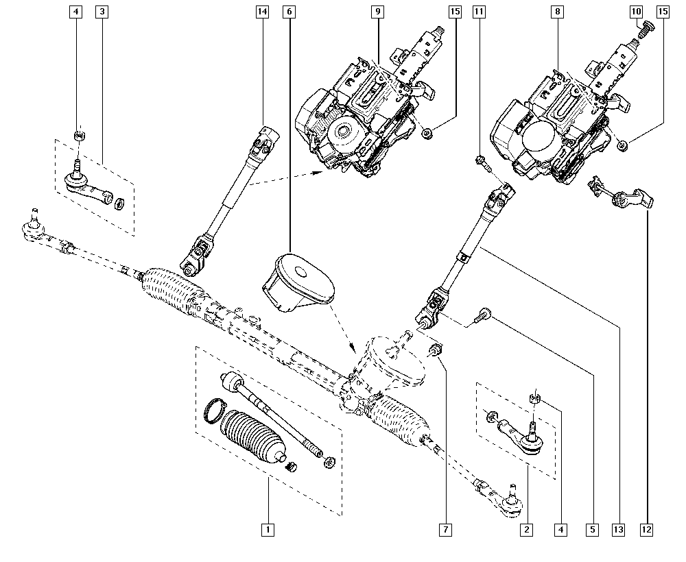 DACIA 7701475843 - Наконечник рулевой тяги, шарнир unicars.by