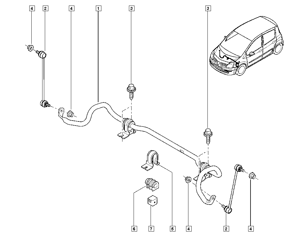 DACIA 7701059672 - Втулка стабилизатора unicars.by