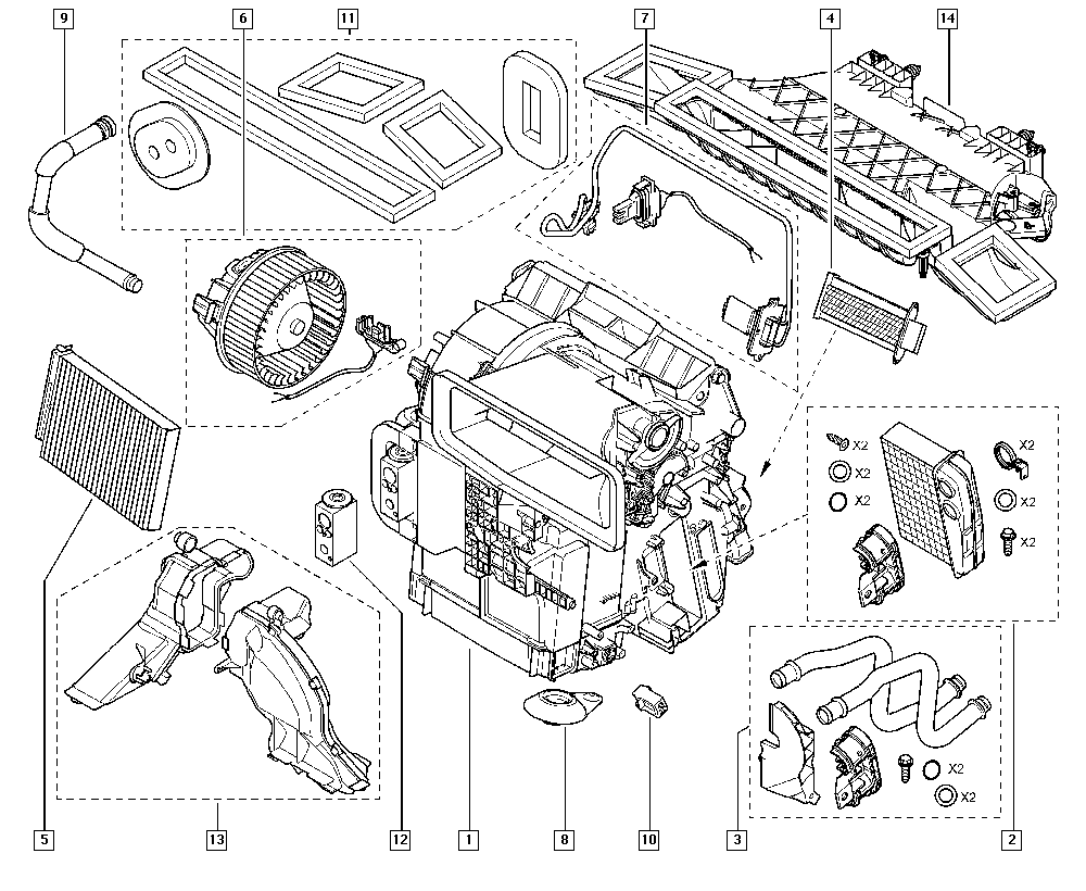 RENAULT 82 01 370 532 - Фильтр воздуха в салоне unicars.by