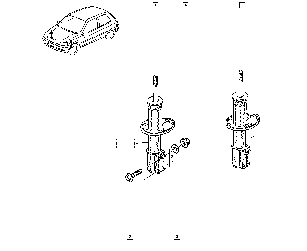 RENAULT 7701478600 - Амортизатор unicars.by