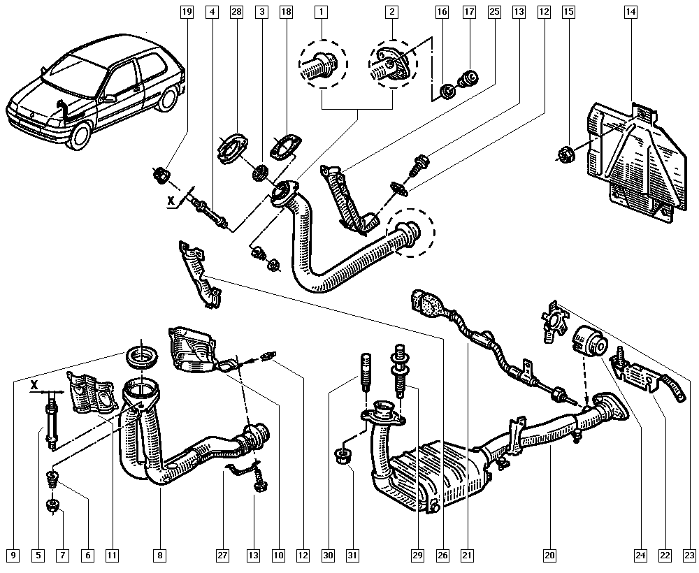 RENAULT 82 00 035 310 - Уплотнительное кольцо, труба выхлопного газа unicars.by