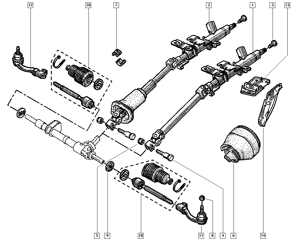 DACIA 6000022721 - Наконечник рулевой тяги, шарнир unicars.by