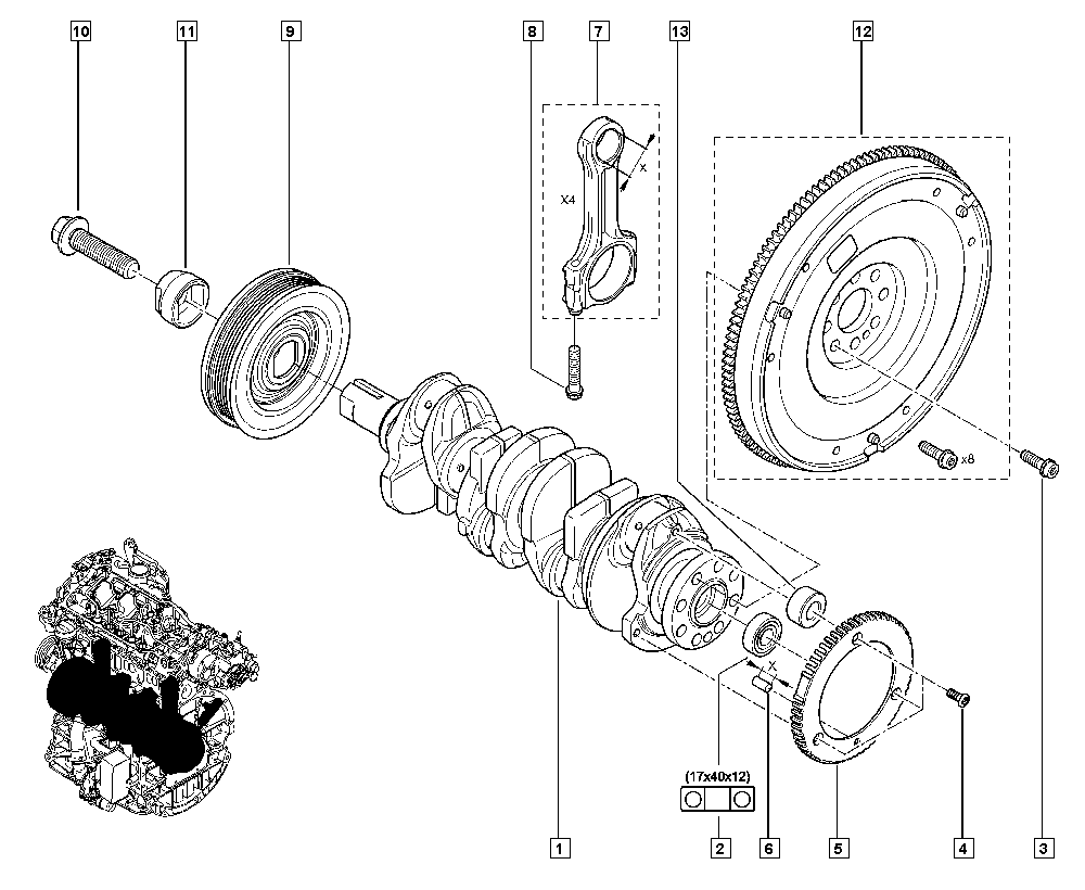 RENAULT 77 01 478 942 - Маховик unicars.by