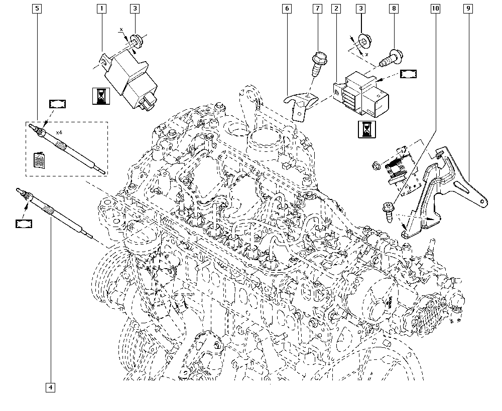 RENAULT 9640469680 - Блок управления, реле, система накаливания unicars.by