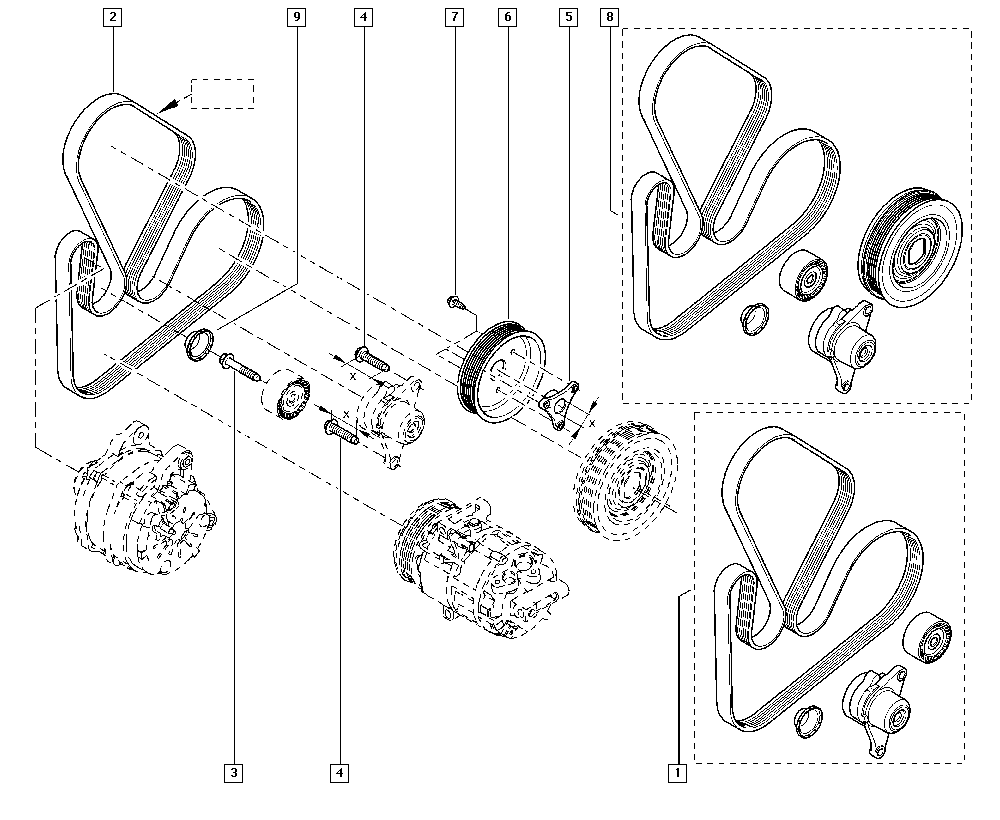 RENAULT 82 00 356 446 - Поликлиновой ремень unicars.by