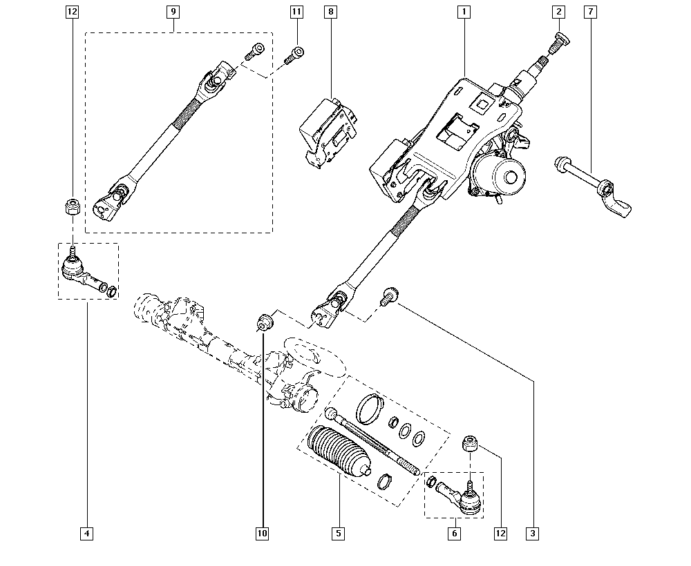 RENAULT 77 01 474 492 - Наконечник рулевой тяги, шарнир unicars.by