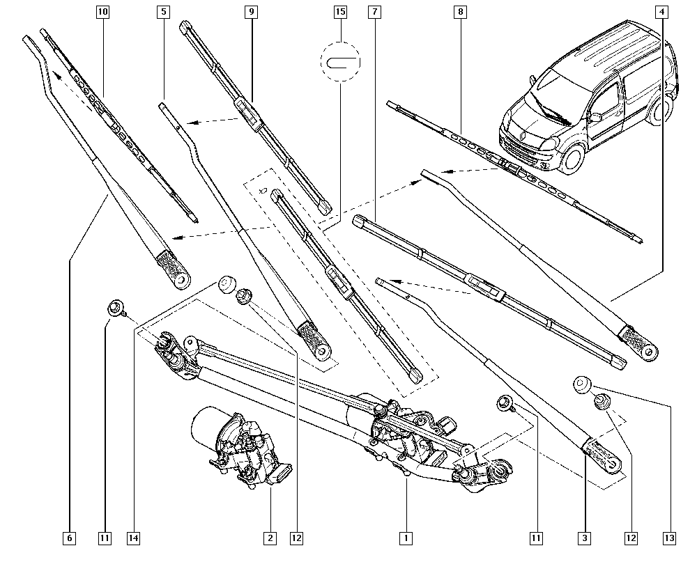 RENAULT 77 01 068 755 - Щетка стеклоочистителя unicars.by