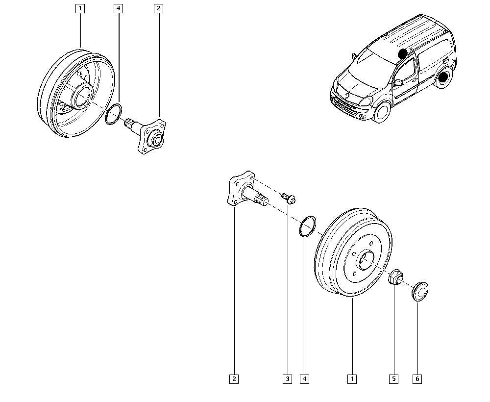 RENAULT 7703034275 - Комплект подшипника ступицы колеса unicars.by