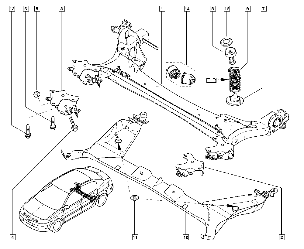 RENAULT TRUCKS 7701479190 - Сайлентблок, рычаг подвески колеса unicars.by