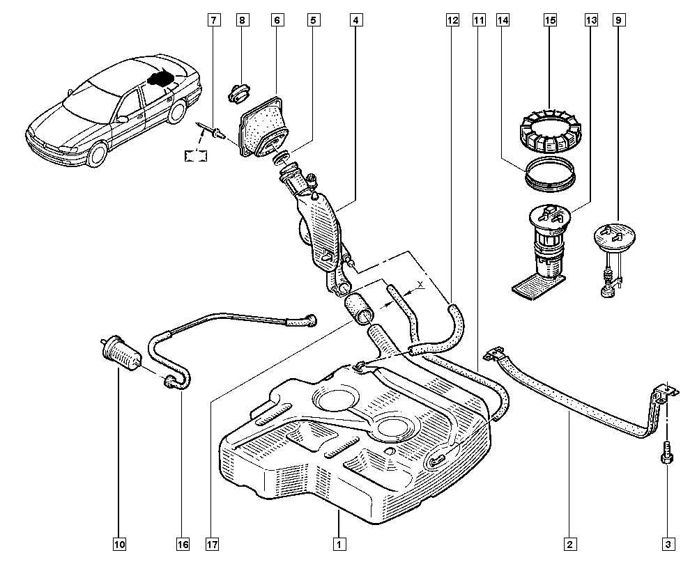 RENAULT 77 11 130 026 - Топливный фильтр unicars.by