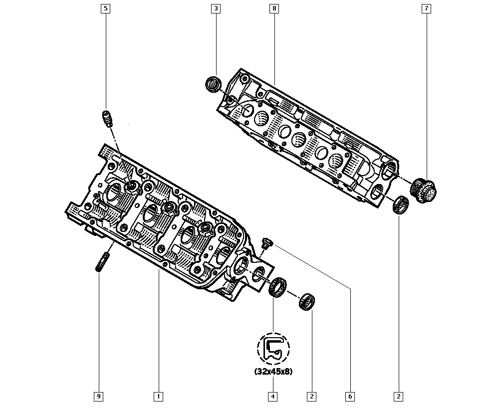 Mitsubishi 7700737124 - Уплотнительное кольцо, стержень клапана unicars.by