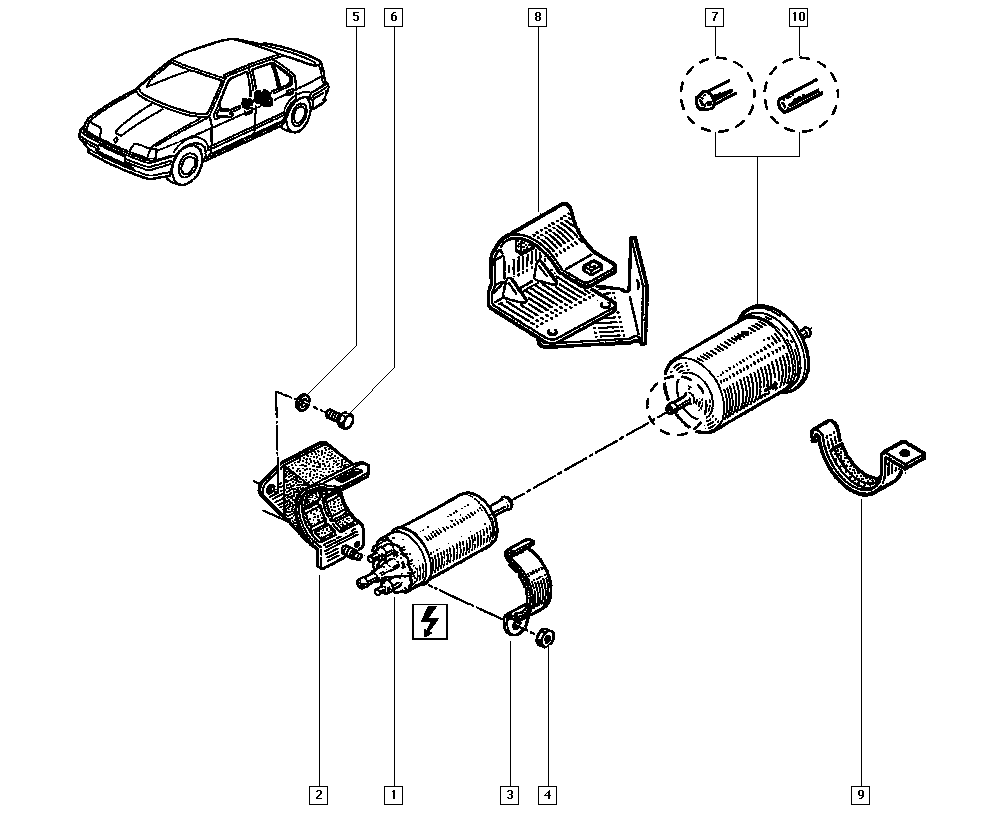 Opel 77 00 855 358 - Топливный насос unicars.by