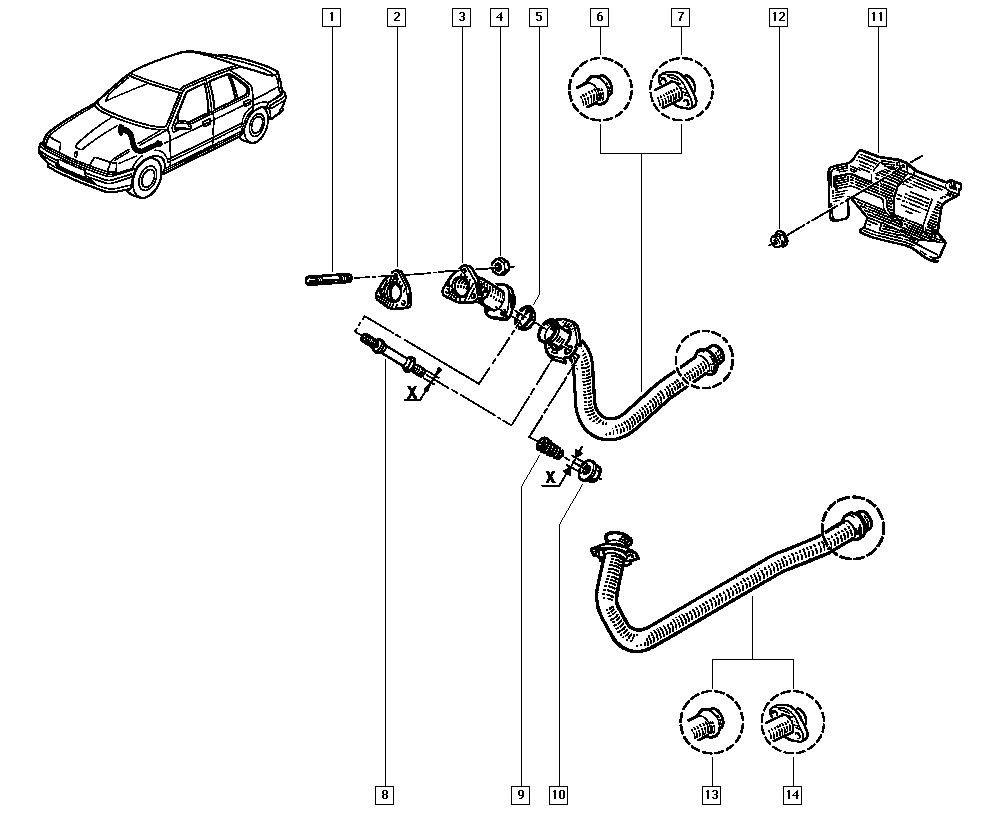 RENAULT 7700782520 - Прокладка, труба выхлопного газа unicars.by