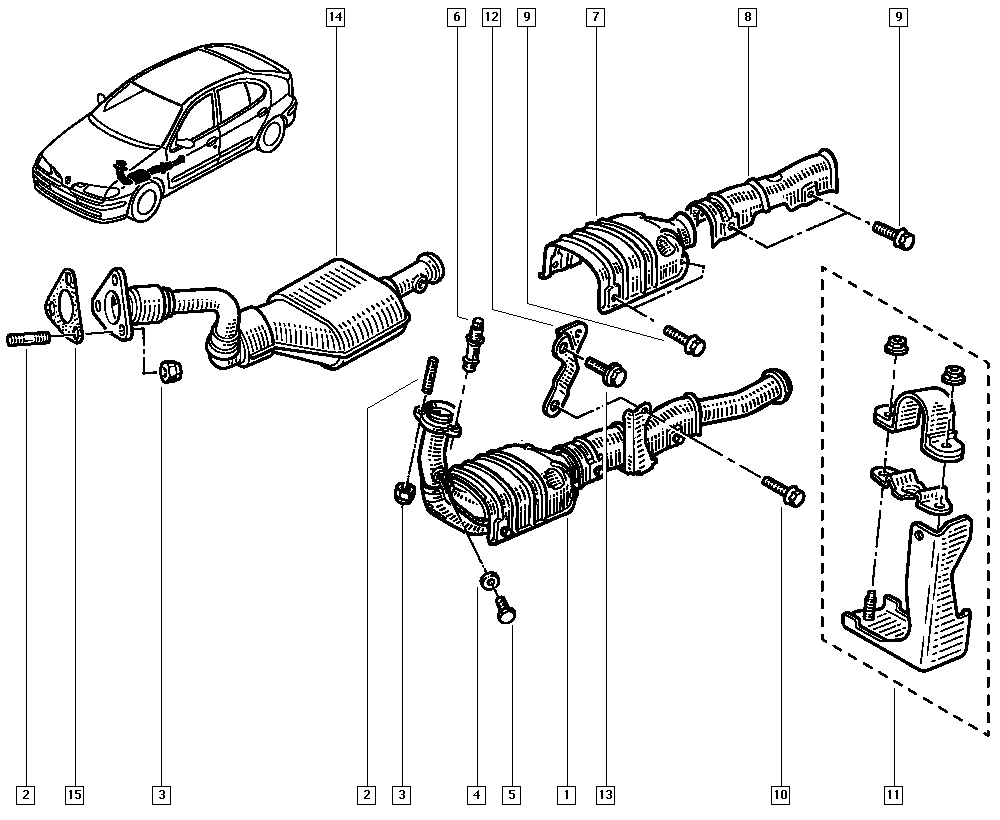 Opel 7700423572 - Прокладка, труба выхлопного газа unicars.by