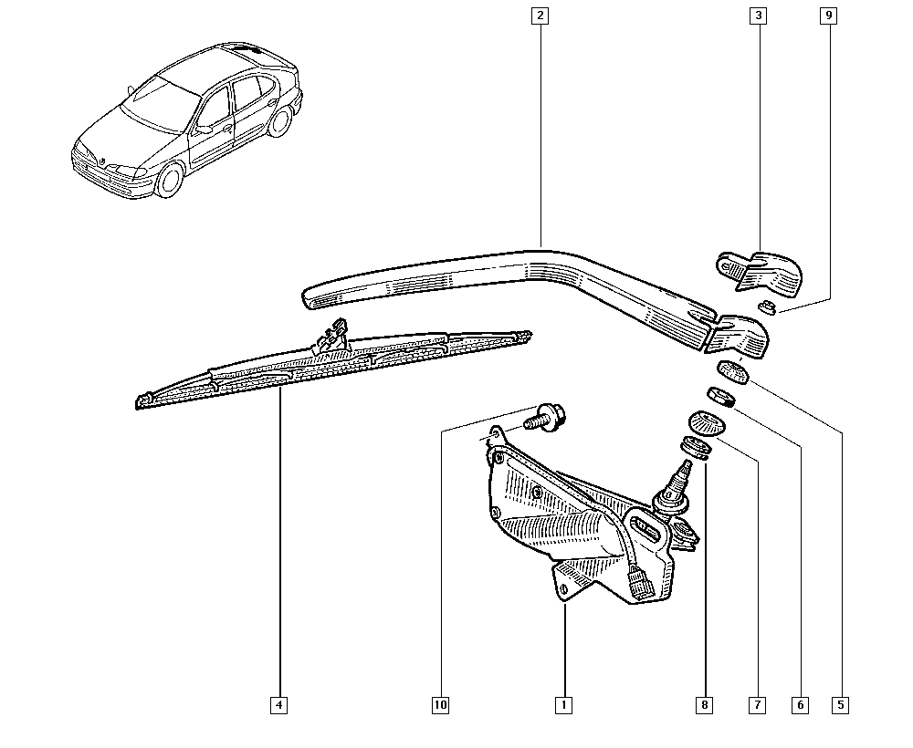 RENAULT 7711172849 - Щетка стеклоочистителя unicars.by