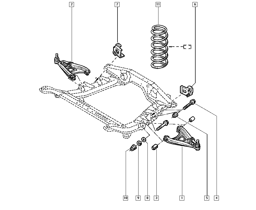 RENAULT 82 00 737 135 - Рычаг подвески колеса unicars.by