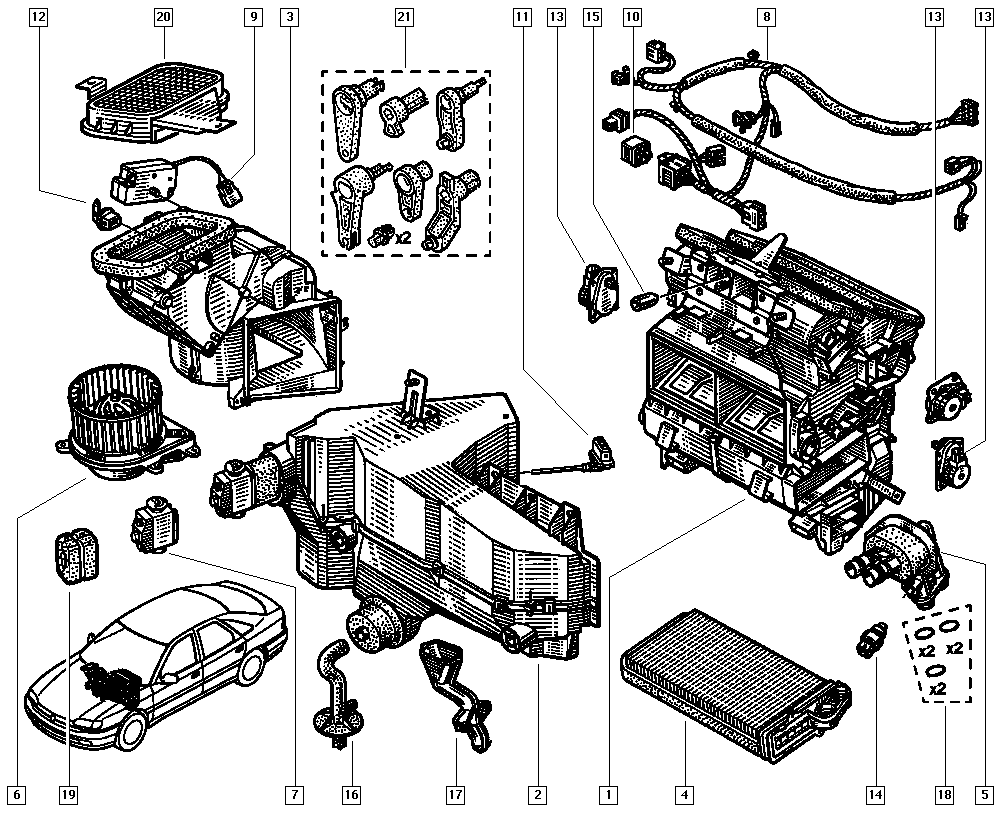 OM 7701041340 - Расширительный клапан, кондиционер unicars.by